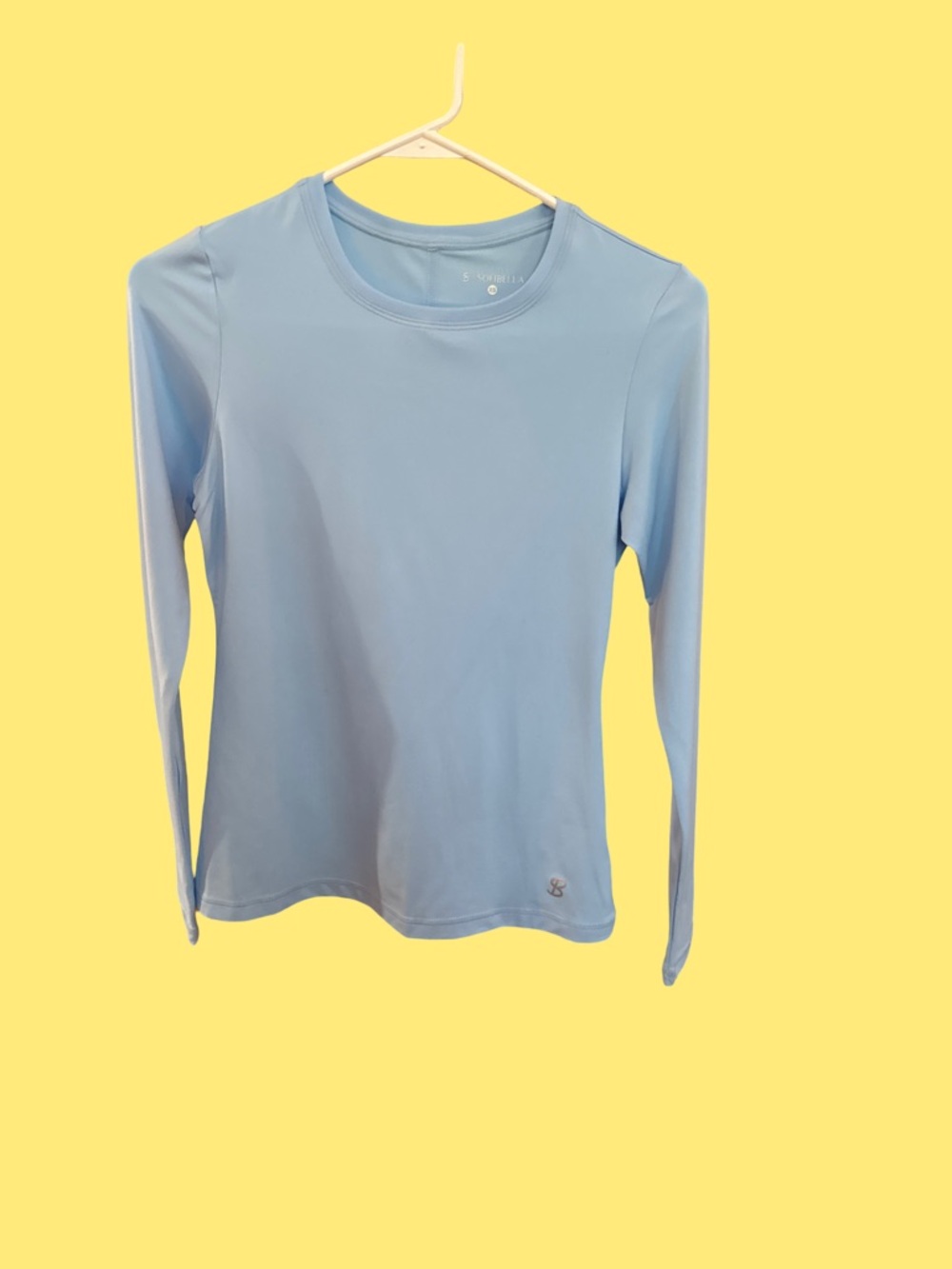 Women's Light Blue Long-Sleeve Performance Tee